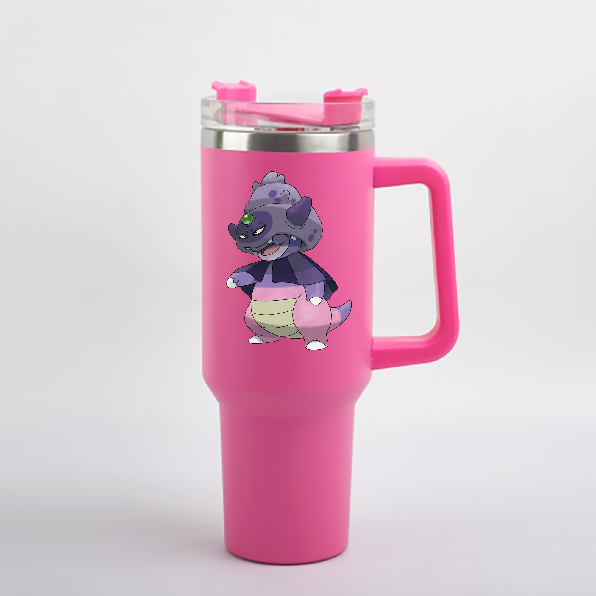 （画像用） ポケットモンスター Pokémon 1200mL車用タンブラー - クリスタルステッカー（プラスチックストロー付き）